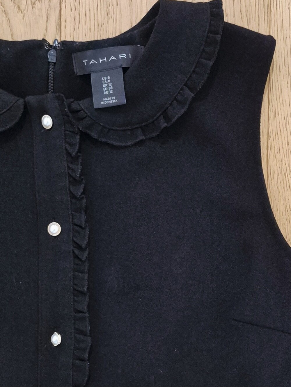 Ponte Ruffle Collar Dress - Picture 3 of 4